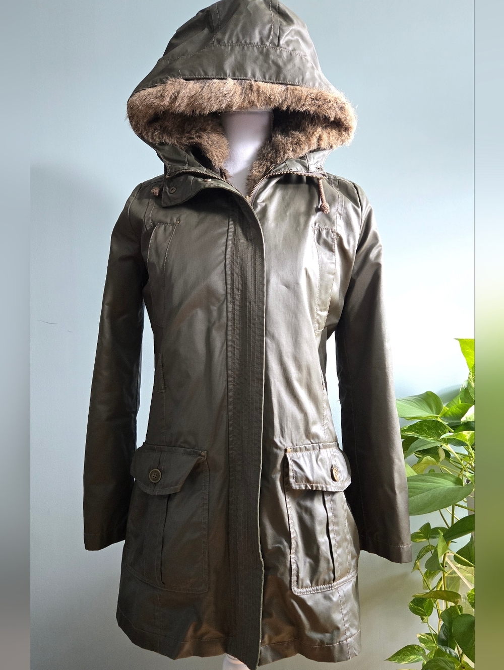 Mango Casual Women's Hooded Jacket XS